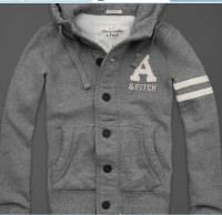 heren abercrombie and fitch pullover full-knop grijs wit Nieuwe Aankomst 9zfmj687